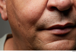 Mouth Nose Cheek Skin Man Chubby Wrinkles Studio photo references